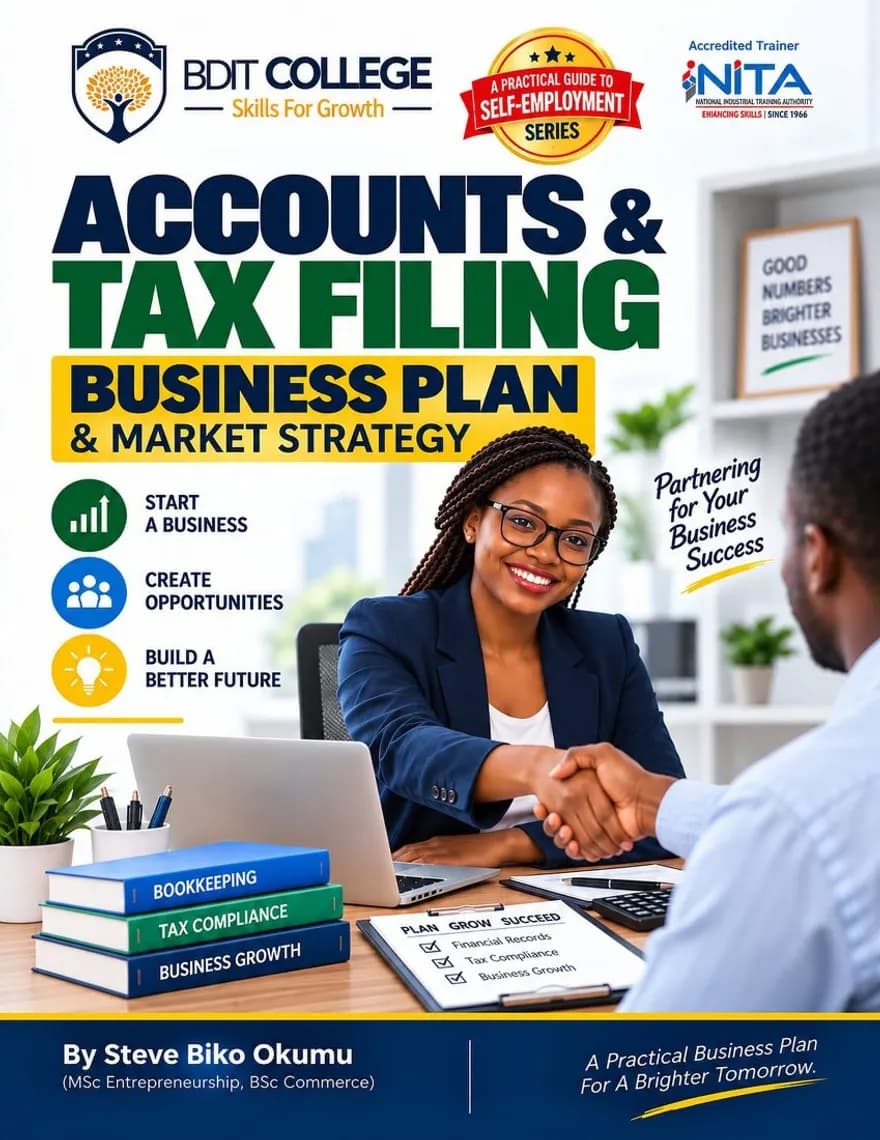 Accounts and Tax Filing Business Plan and Market Strategy book cover