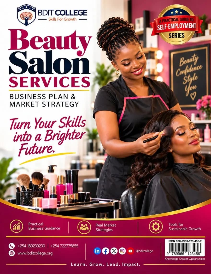 Beauty Salon Services Business Plan and Market Strategy book cover