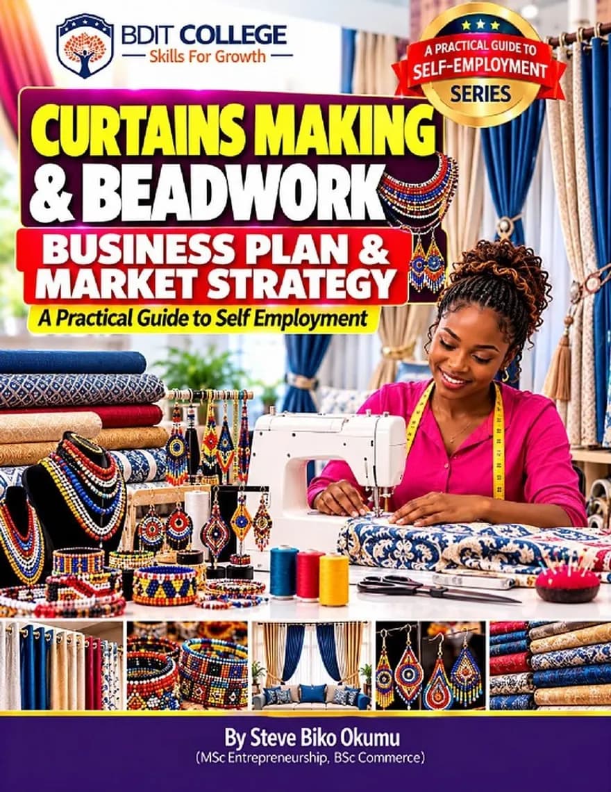 Curtains Making and Beadwork Business Plan and Market Strategy book cover