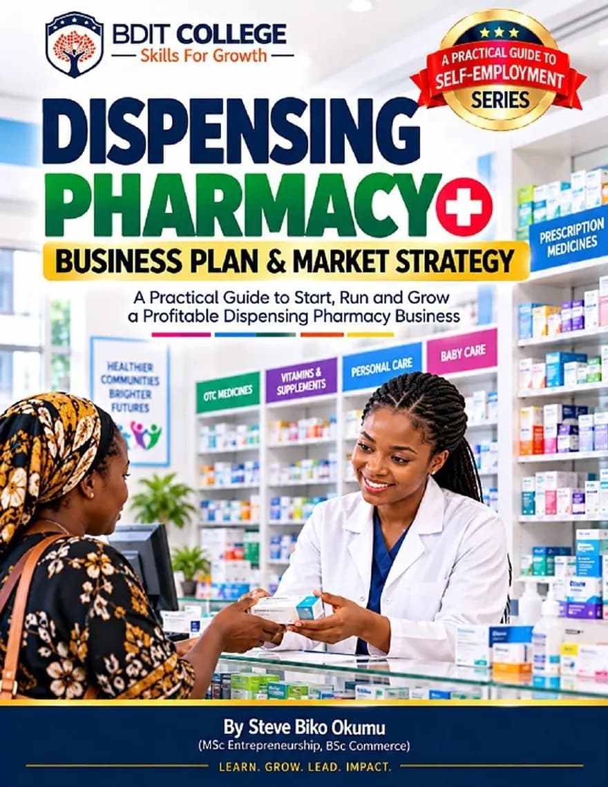 Dispensing Pharmacy Business Plan and Market Strategy book cover