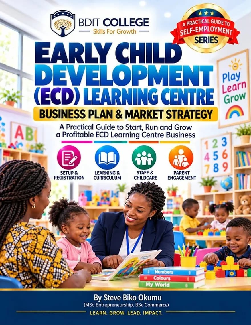 ECD Learning Centre Business Plan and Market Strategy book cover