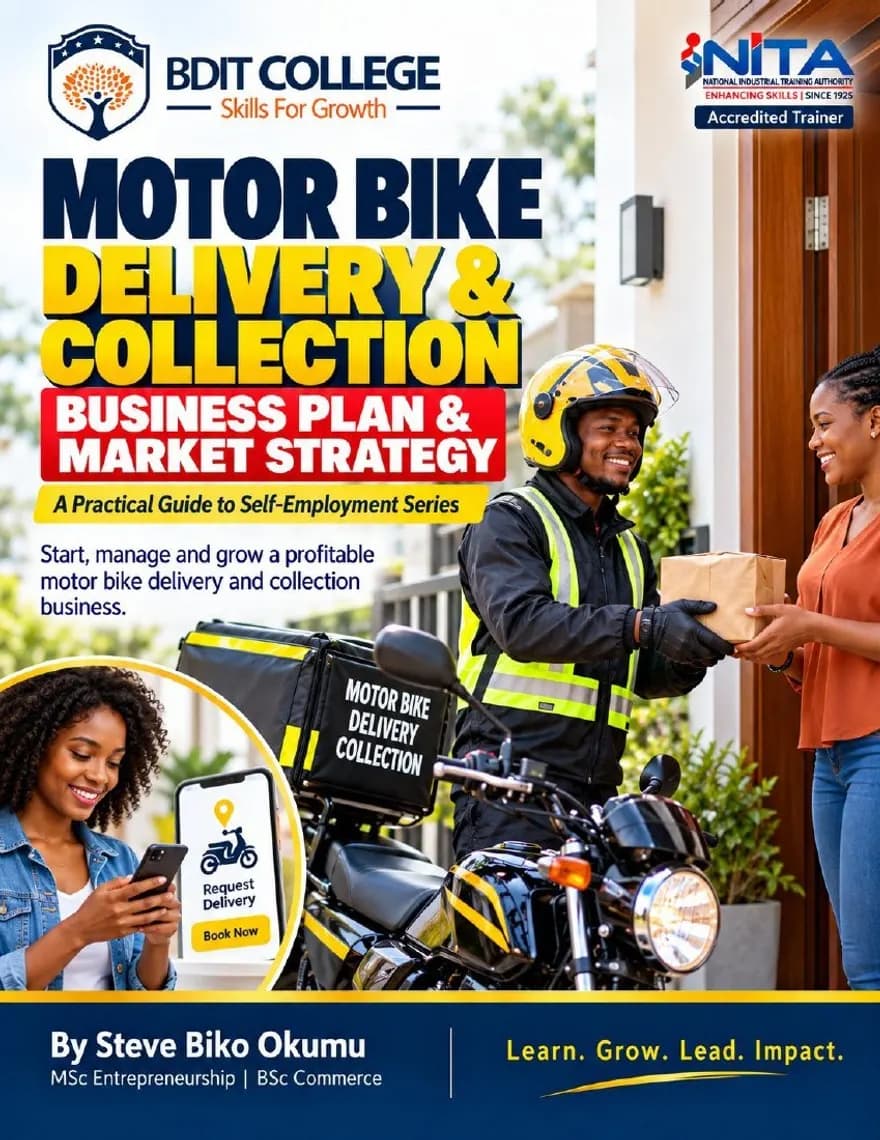 Motorbike Delivery Services Business Plan and Market Strategy book cover