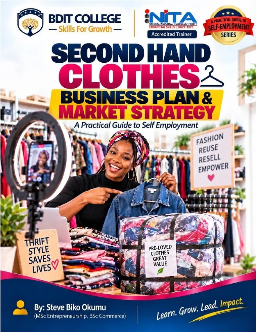 Second Hand Clothes Sales Business Plan and Market Strategy book cover